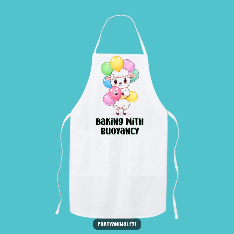 Funny Sheep Balloon Apron: Cook Up Fun with a Balancing Sheep!
