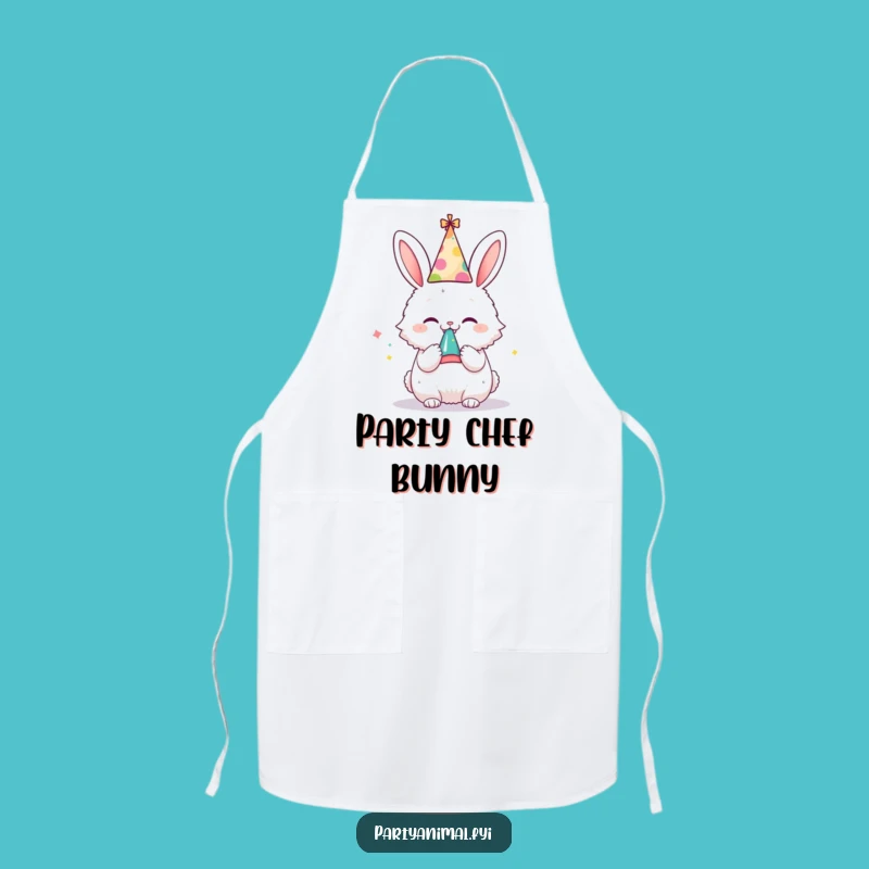 Funny Bunny Party Apron: Cook with Cheer and Hilarious Style Gift