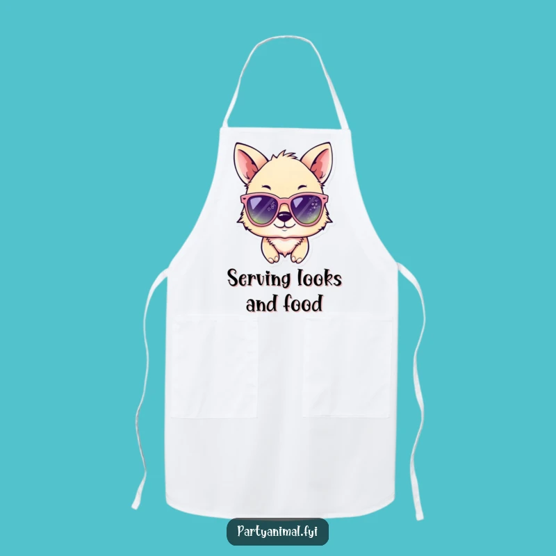 Funny Animal Wink Sunglasses Apron: Cook in Style with this Hilarious Funny Gift