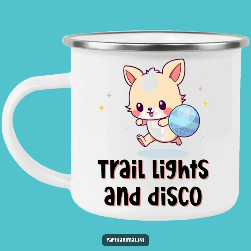 Funny Animal Disco Ball Camping Mug - Adventure Fuel for Party Animals!