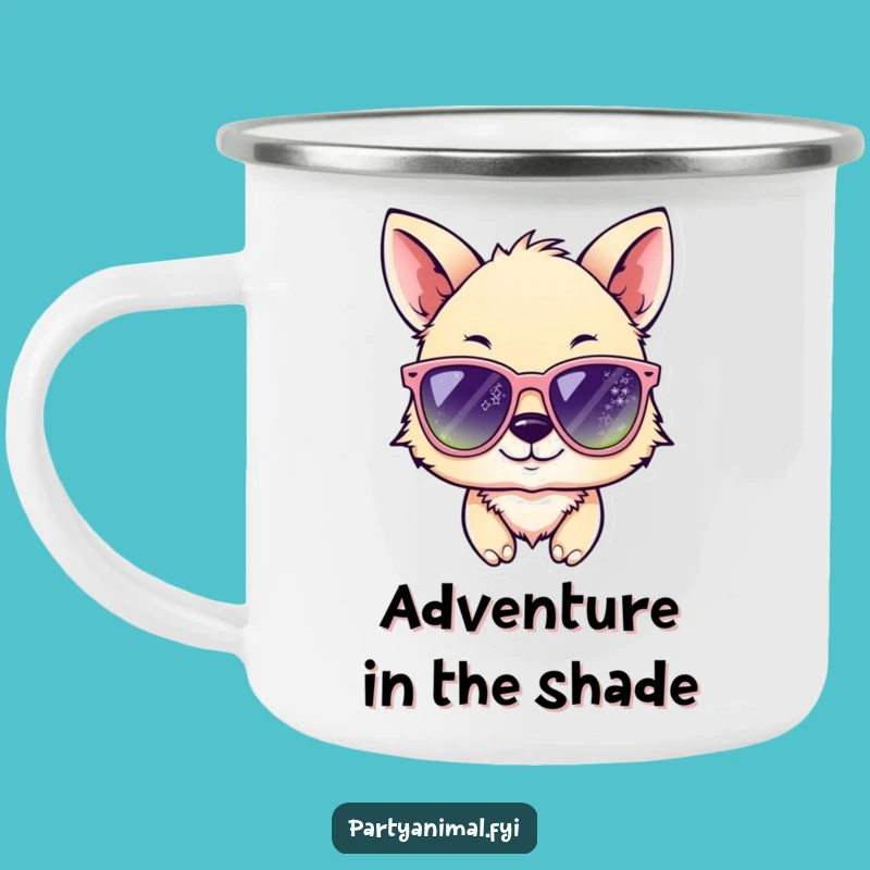 Funny Animal Wink Sunglasses Camping Mug: Rugged, Cool, and a Fantastic Funny Gift