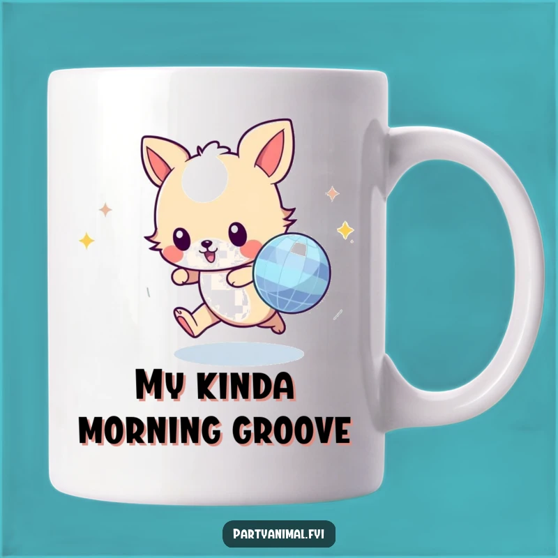 Funny Animal Disco Ball Mug - Hilarious Pet Gift for Dance Lovers