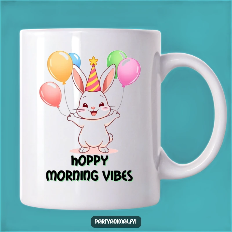 Funny Bunny Juggler Mug: Cute Party Animal Celebration, Perfect Funny Gift