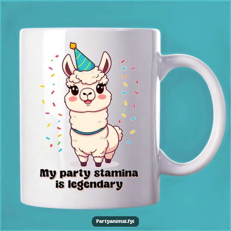Funny Llama Party Juggler Mug: The Perfect Cheerful Gift for Llama Lovers