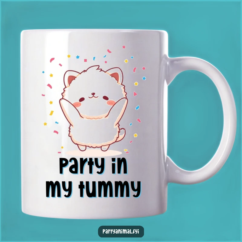 Funny Joyful Animal Confetti Mug: Celebrate Happiness with this Perfect Funny Gift!