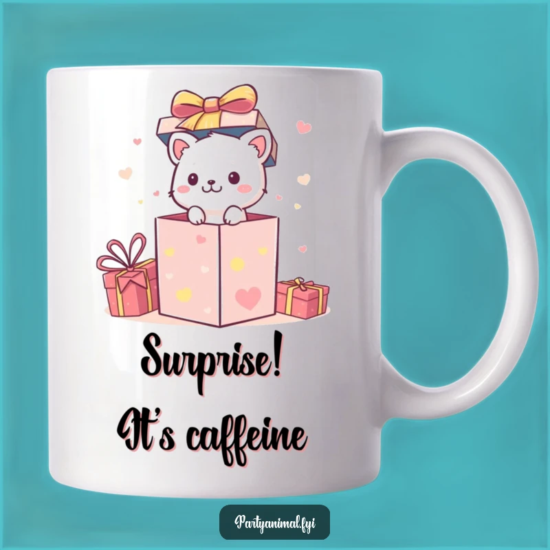 Funny Surprise Animal Mug: Unwrap Joy with this Hilarious Character!