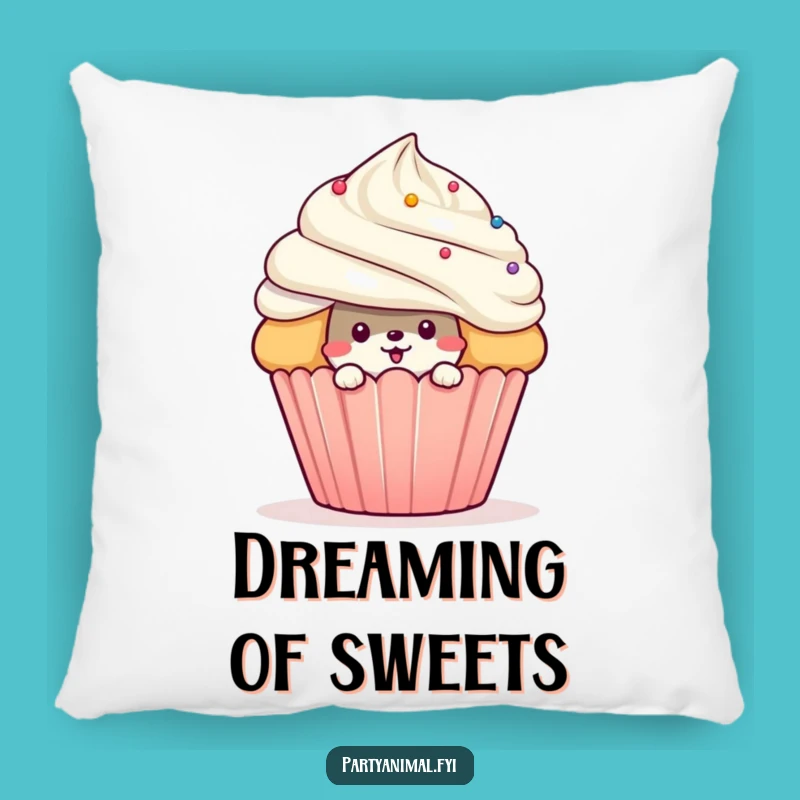 Funny Mischievous Animal Cupcake Pillow: Cozy Surprise, Perfect Funny Gift!