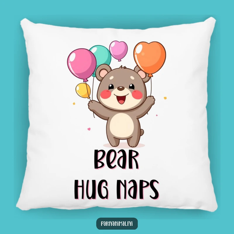 Funny Bear Pillow: Cozy Joyful Humor and Perfect Gift Accent