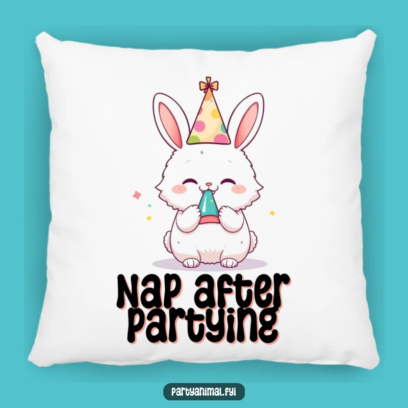 Funny Bunny Pillow: Cozy Festive Humor and Perfect Gift Accent