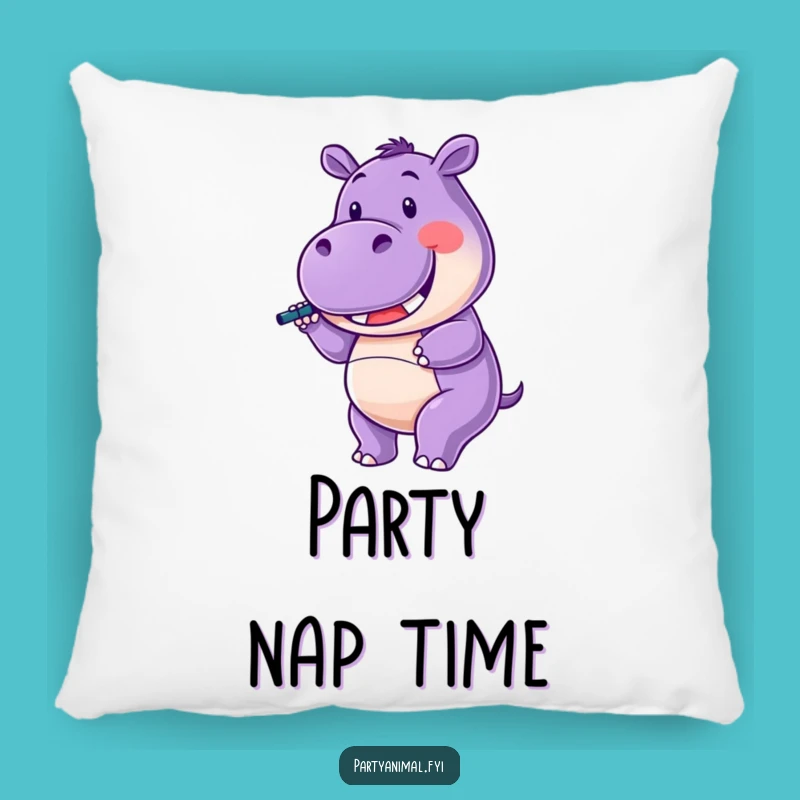 Funny Hippo Pillow: Cozy Celebration, Party Buddy, Perfect Funny Gift