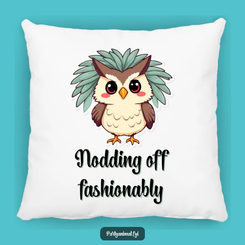 Funny Owl Boa Pillow: Cozy Comfort with Dramatic Flair