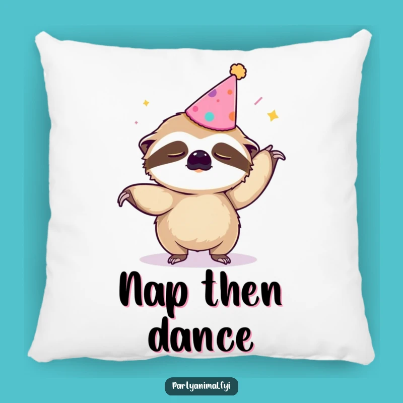 Funny Sloth Macarena Pillow: Cozy Sleepy Dance Cushion, Hilarious Accent Gift