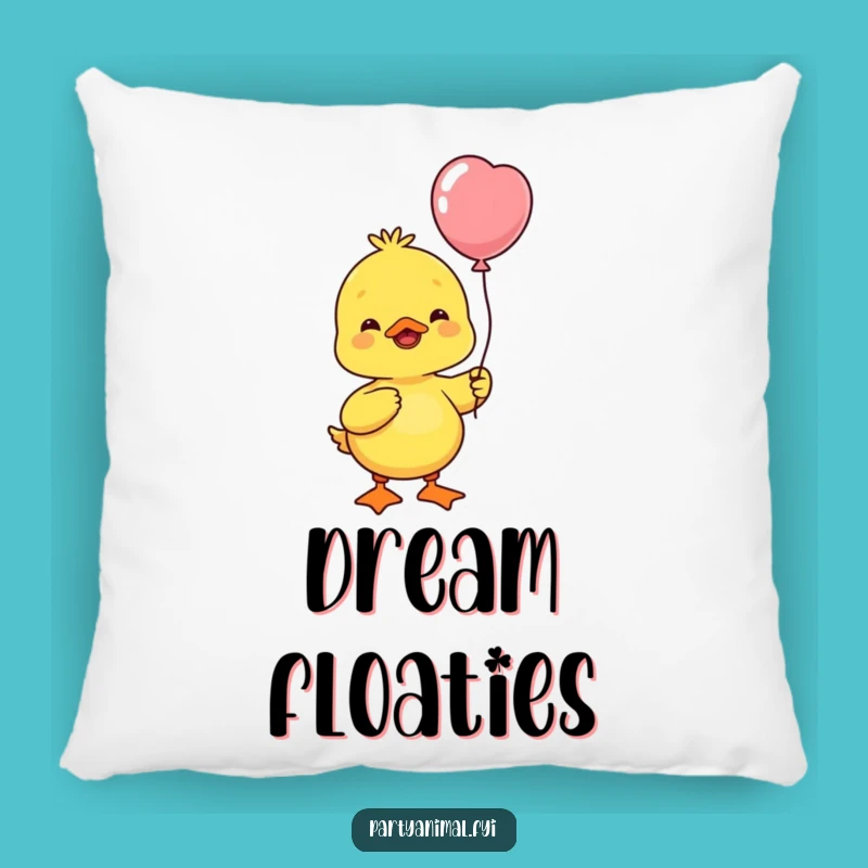 Funny Yellow Duck Balloon Pillow - Cozy Comfort & Cheerful Decor Gift