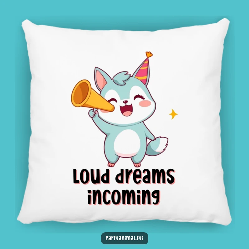 Cushion Your Celebration: Funny Animal Party Horn Pillow