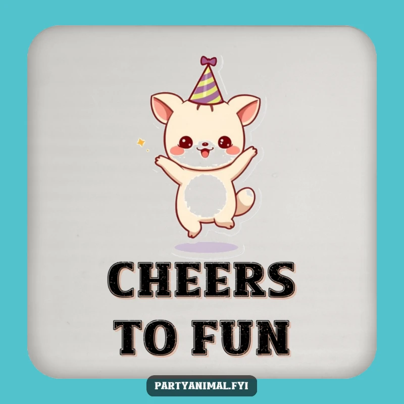 Funny Dancing Animal Coaster: Protect Surfaces With Party Flair