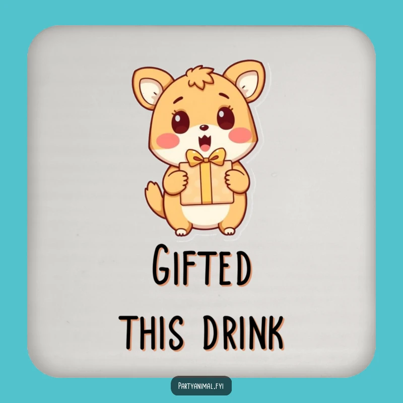 Protect Surfaces with Surprise: Funny Animal Gift Coaster