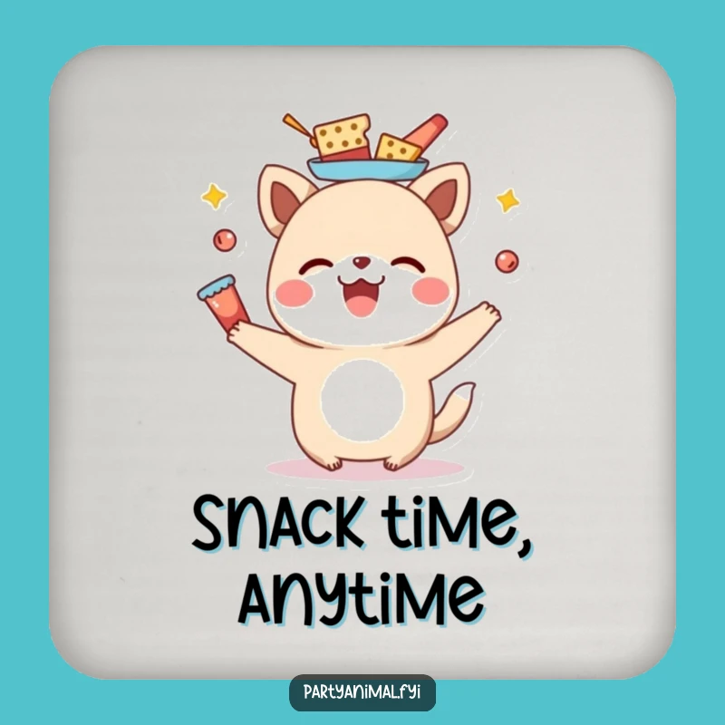 Funny Snack Balancing Animal Coaster - Protect Surfaces with Snack Style!