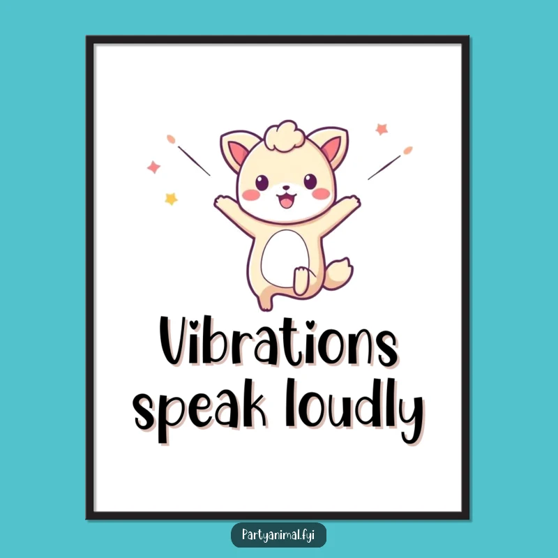 Hang the Celebration: Funny Jumping Animal Streamer Poster