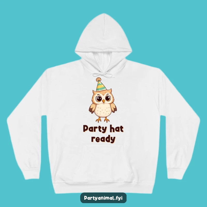 Cozy Funny Owl Party Hat Hoodie: Warmth Meets Whimsy