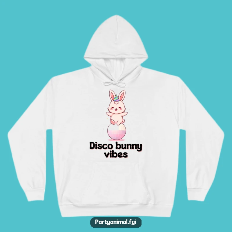 Funny Disco Bunny Hoodie: Stay Cozy While You Party On Gift
