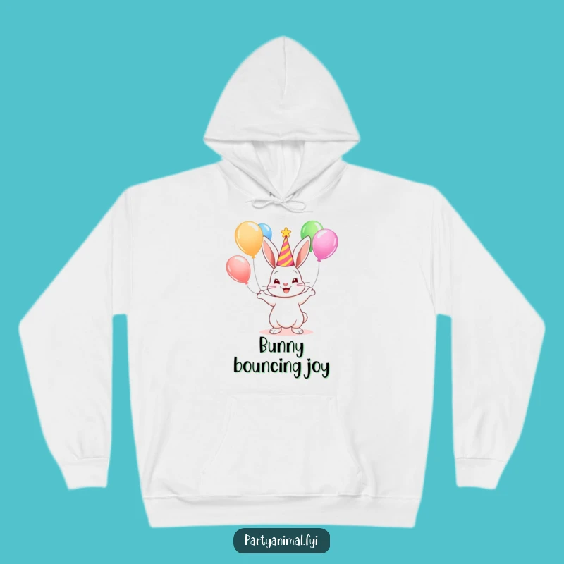 Funny Bunny Party Hoodie: Cute Juggler Sweatshirt, Perfect Funny Gift