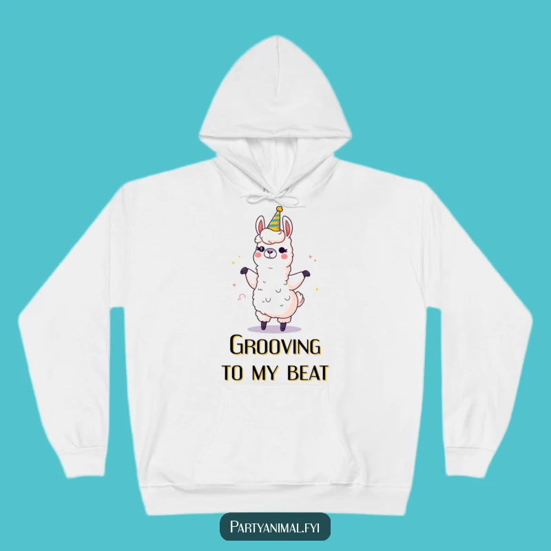 Funny Llama Dancing Hoodie - Cozy & Sparkling Party Sweatshirt Gift