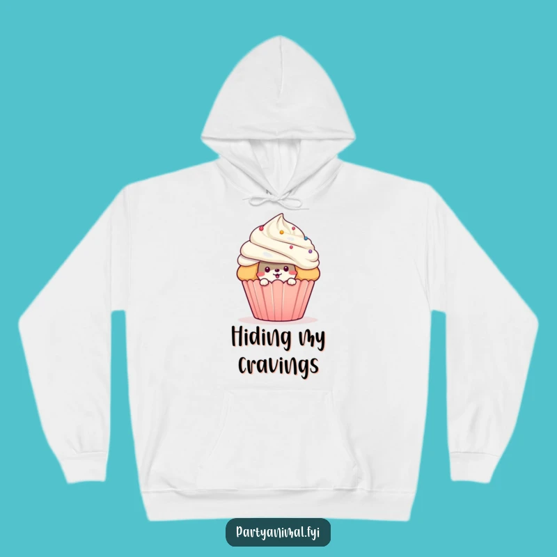 Funny Mischievous Animal Cupcake Hoodie: Cozy Surprise, Ideal Funny Gift!