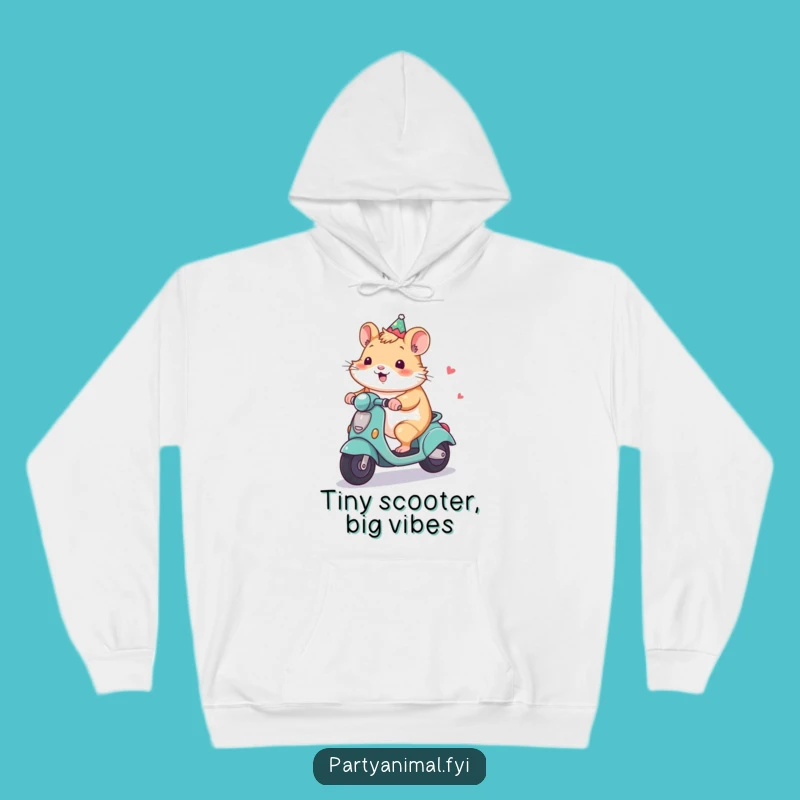 Cozy Funny Hamster Scooter Hoodie: Ultimate Gift for Fun-Loving People
