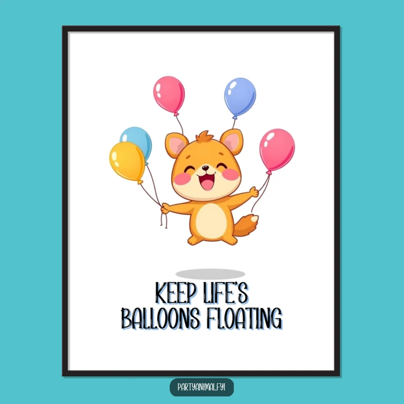 Free Printable Wall Art: Juggling Joy! Funny Downloadable Decor Gift