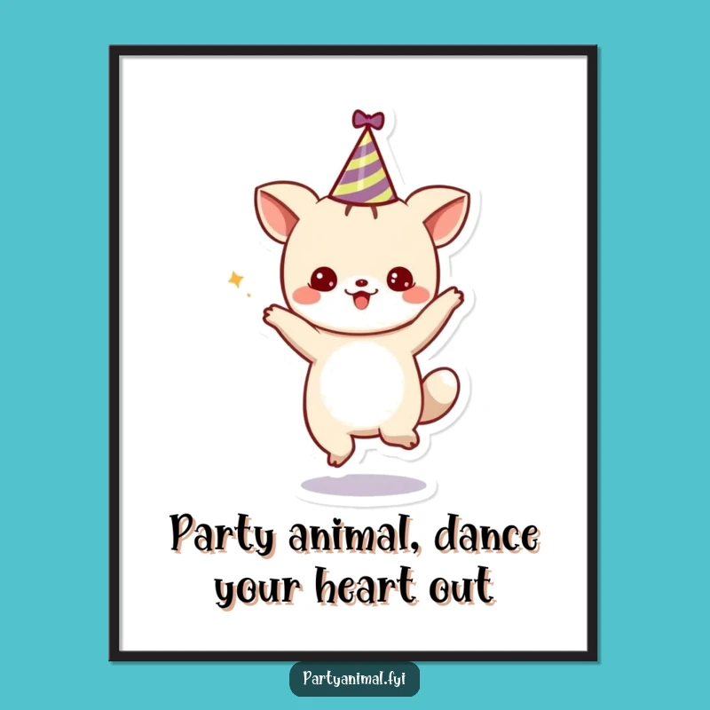 Free Printable Wall Art: Dancing Animal Party, Fun Downloadable Home Decor