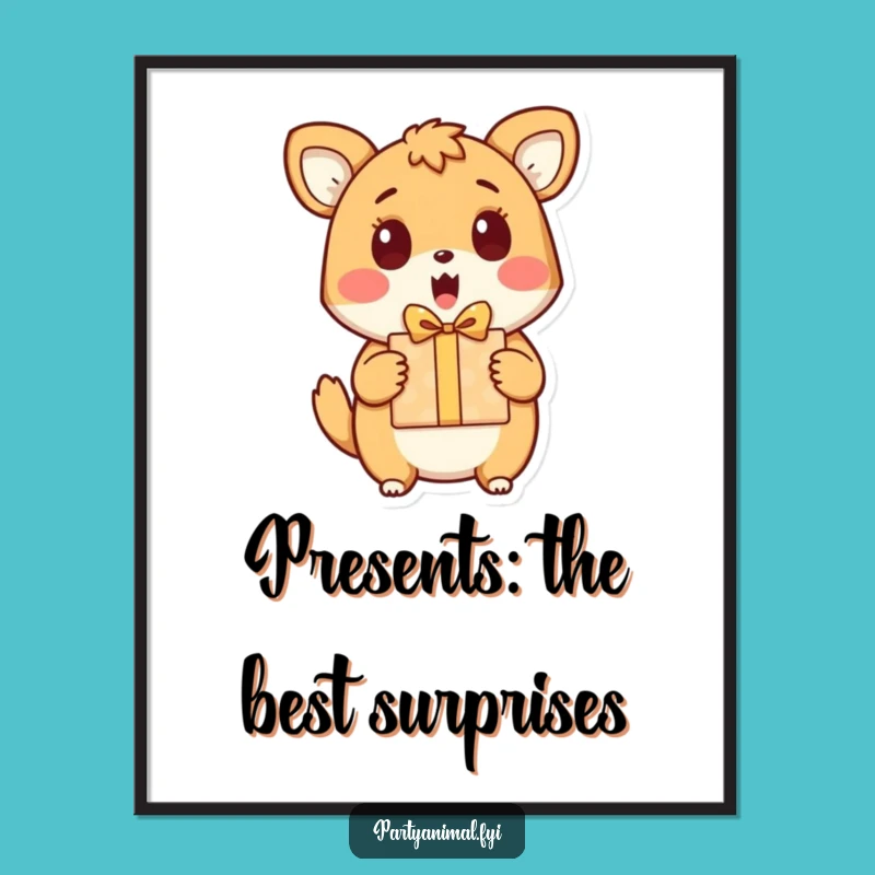 Free Printable Wall Art: Surprised Animal Gift, Humorous Downloadable Decor for Your Walls