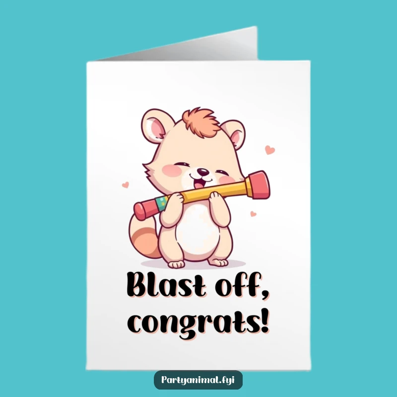 Free Printable Congrats Card: Kazoo Celebration! Downloadable Joyful Gift