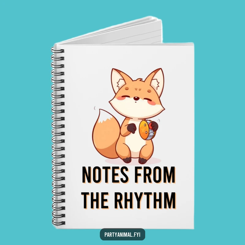 Funny Fox Tambourine Notebook: Creative Journal & Music Lover, Terrific Funny Gift!