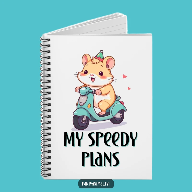 Funny Hamster Scooter Notebook: Jot Down Your Adventures in Style