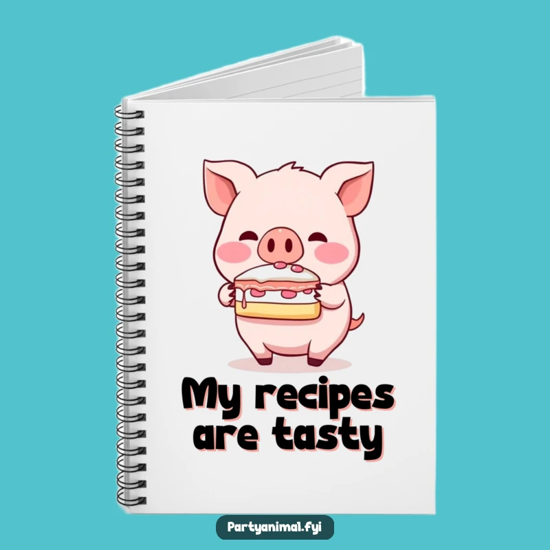 Funny Pig Cake Notebook: Blushing Snout Balance for Sweet Notes