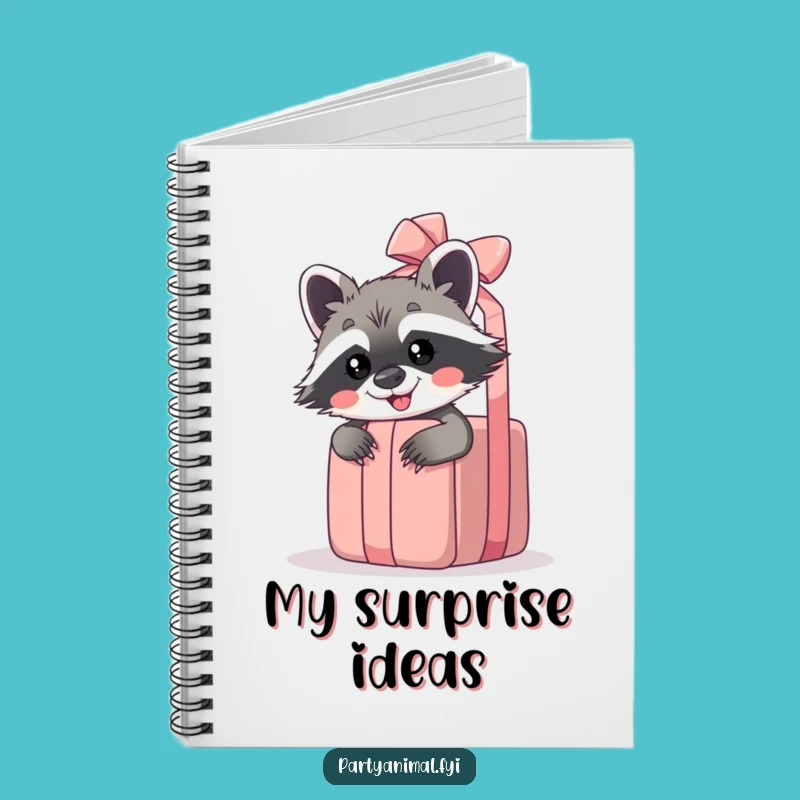 Funny Raccoon Gift Notebook: Jot Down Your Mischievous Ideas