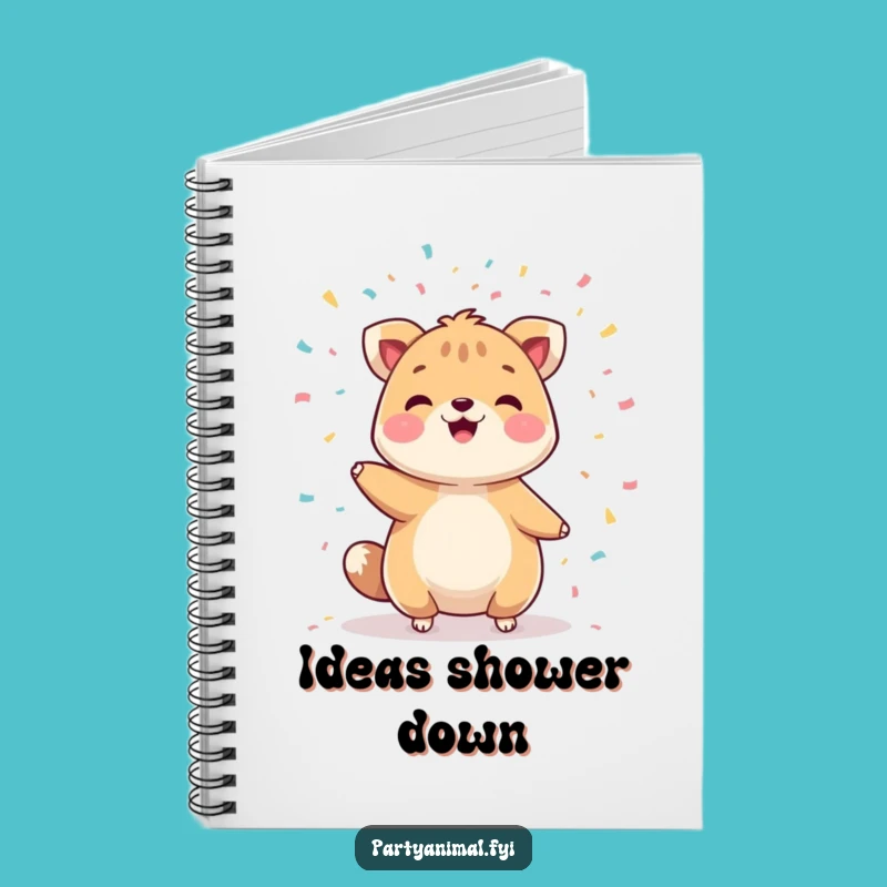 Jot Down Joy: Funny Animal Confetti Juggling Notebook for Ideas