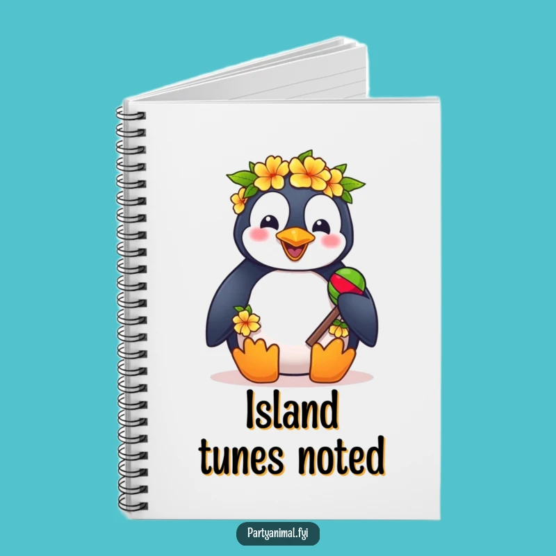 Funny Penguin Lei Notebook: Tropical Party Plans, Hilarious Gift for Organizers