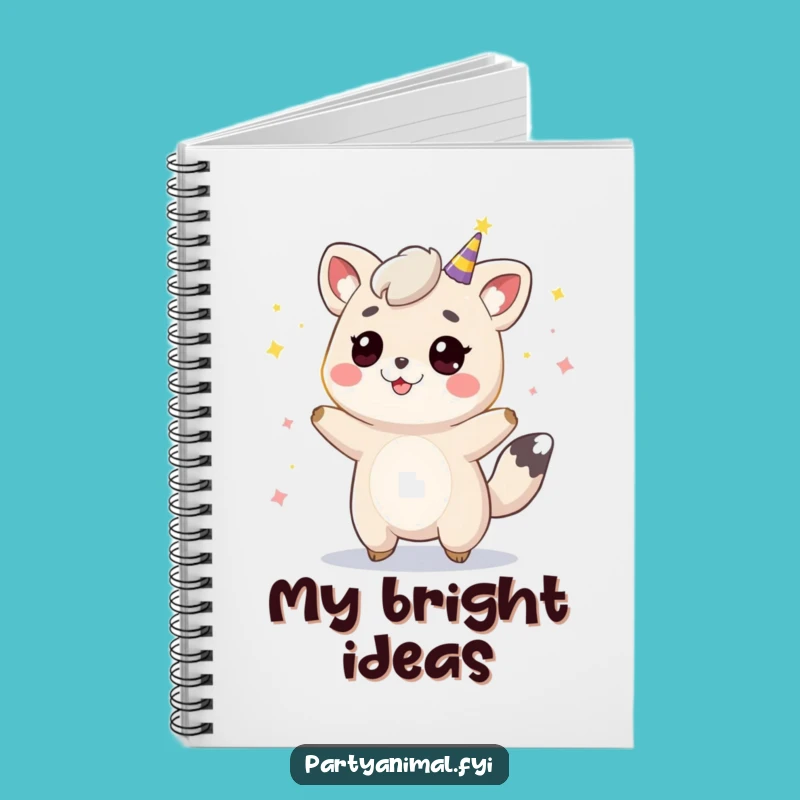 Funny Bouncing Animal Party Lights Notebook - Jot Down Party Ideas!