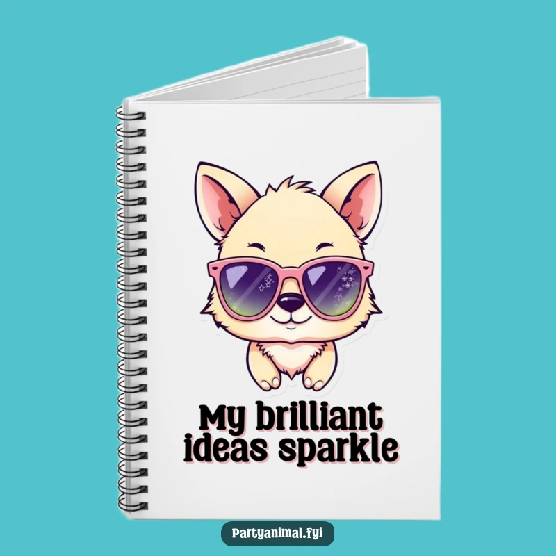 Funny Animal Wink Sunglasses Notebook: Jot Down Ideas with this Hilarious Funny Gift