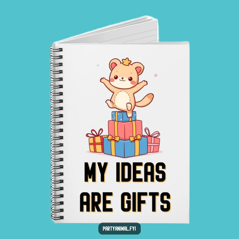 Funny Dancing Animal Presents Notebook: Jot Down Party Ideas, Awesome Funny Gift!