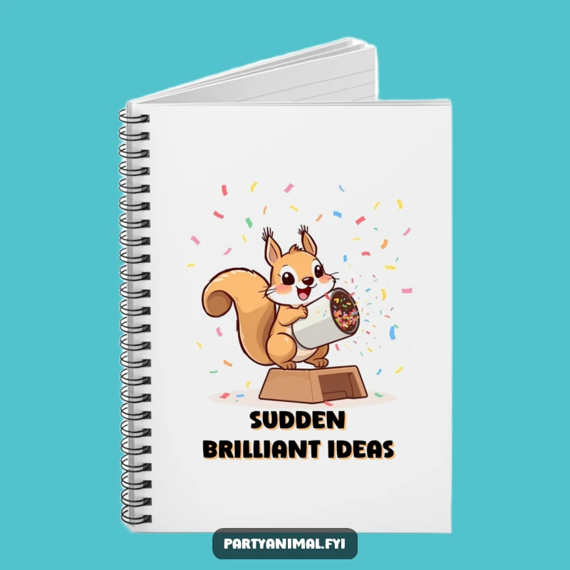 Funny Squirrel Notebook: Playful Cannon Launch Journal Gift
