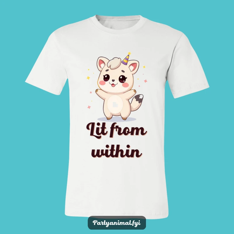 Funny Bouncing Animal Party Lights T-Shirt - Get Your Glow On!