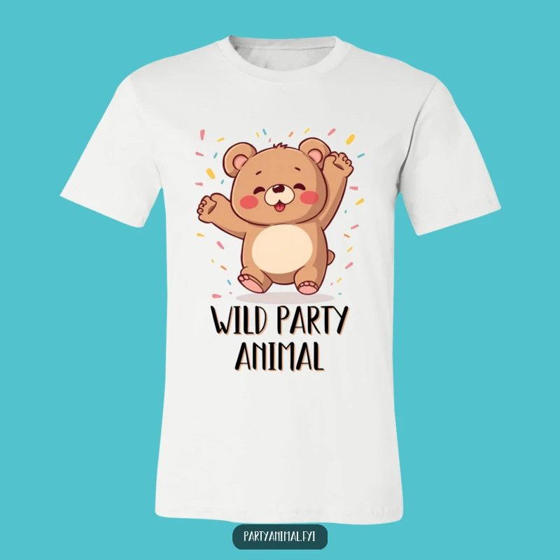 Funny Bear Dancing T-Shirt: Wild Celebration Tee, Great Funny Gift