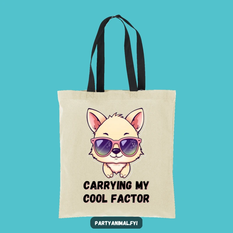 Funny Animal Wink Sunglasses Tote Bag: Chic, Spacious, and a Supremely Funny Gift