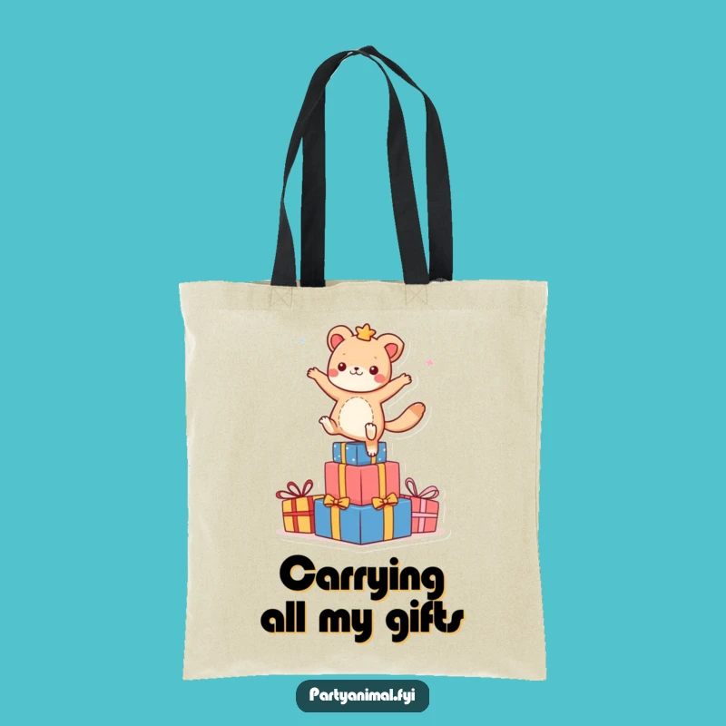 Funny Dancing Animal Presents Tote Bag: Carry the Party, Fantastic Funny Gift!