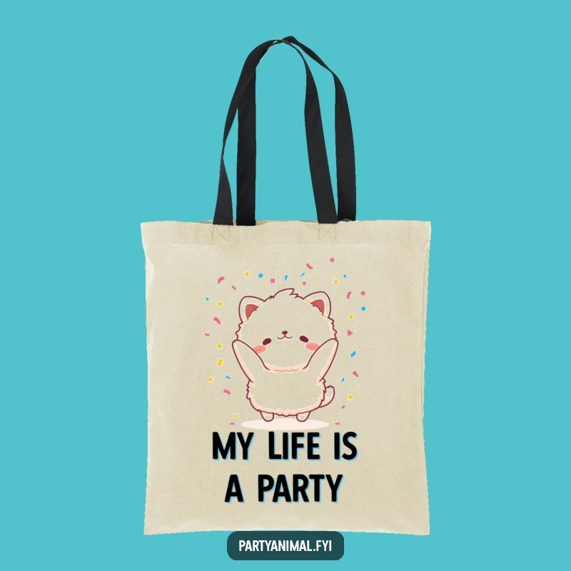 Funny Joyful Animal Confetti Tote Bag: Carry Your Joy, Fantastic Funny Gift!