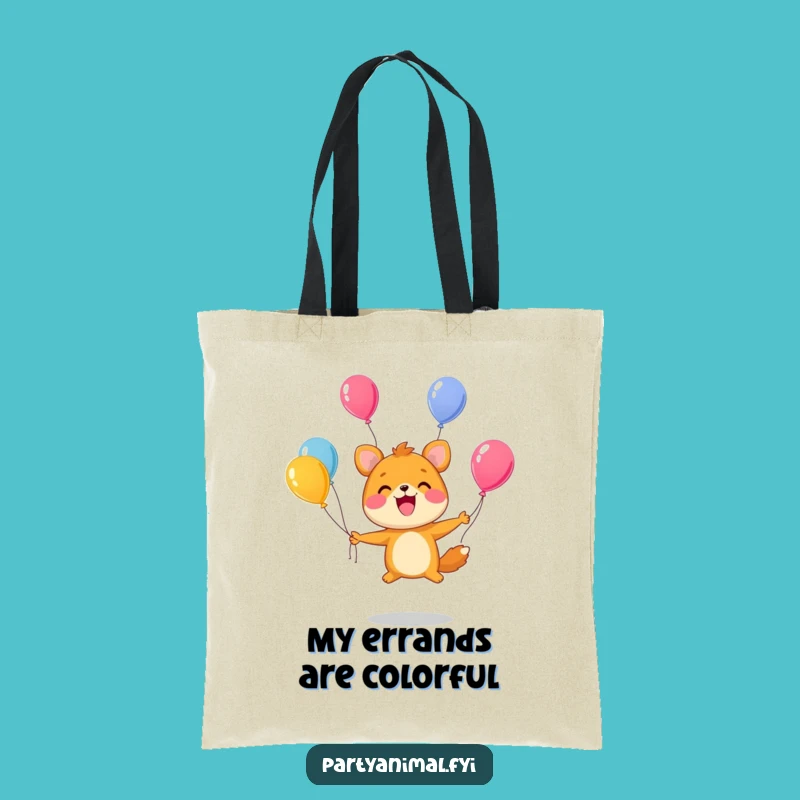 Funny Juggling Animal Tote Bag: Carry Your Sunshine with this Cheerful Character!