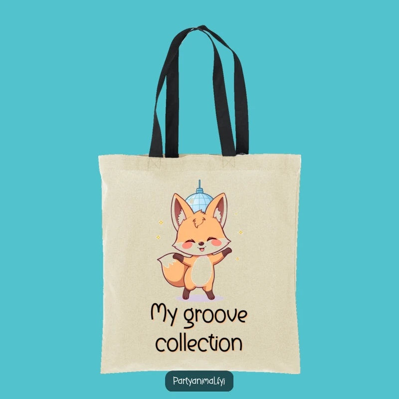 Funny Fox Disco Tote Bag: Carry Your Party with Hilarious Style Gift
